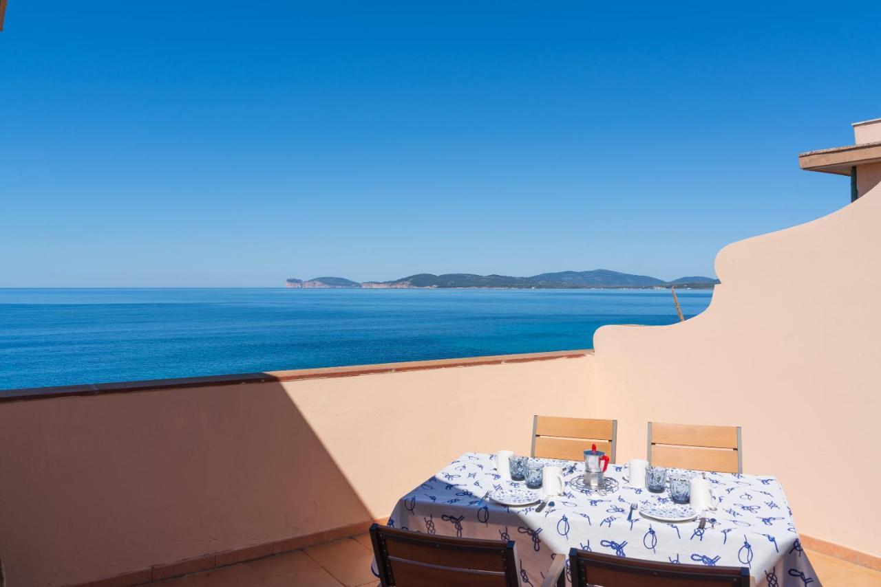 Sea Front Terrace Marco Polo Apartment Алгеро Екстериор снимка