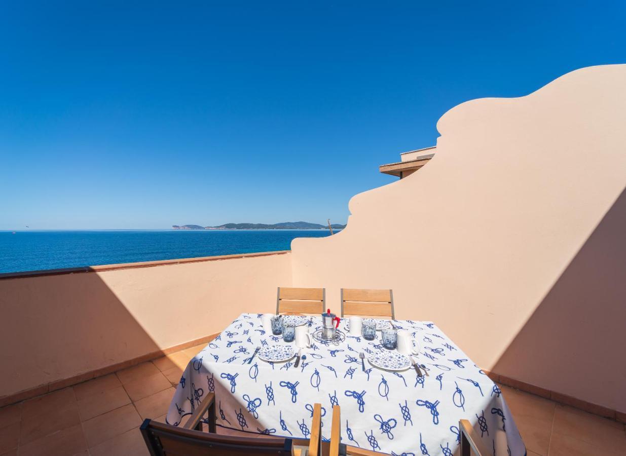 Sea Front Terrace Marco Polo Apartment Алгеро Екстериор снимка